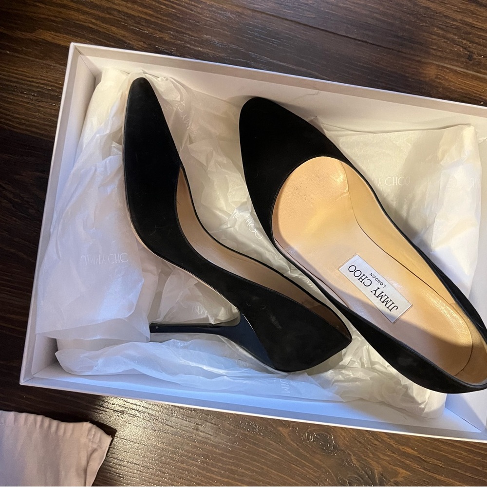 Jimmy Choo Black Suede Mitchel heels